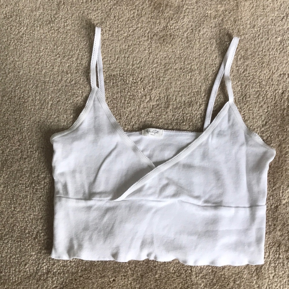 Brandy Melville white crop top